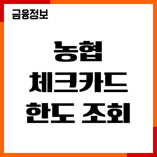 농협 체크카드 한도 조회, 한도 상향, 변경방법, 이용후기